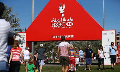 Les grands débuts de la saison 2014 de golf à Abu Dhabi 