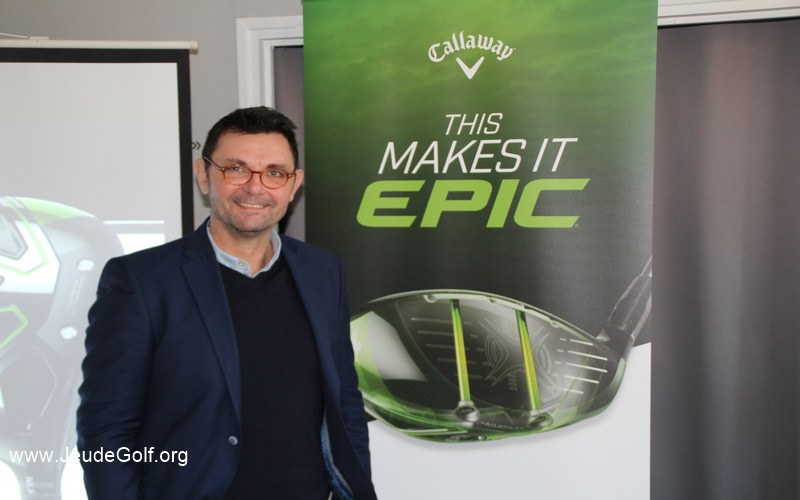 Emmanuel Gedouin, directeur commercial Callaway Europe du Sud au moment du lancement du Callaway EPIC en France