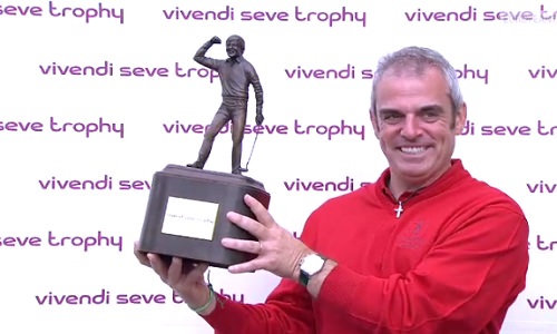 Paul McGinley vainqueur du Seve Trophy 2011 a choisi les capitaines de l'édition 2013