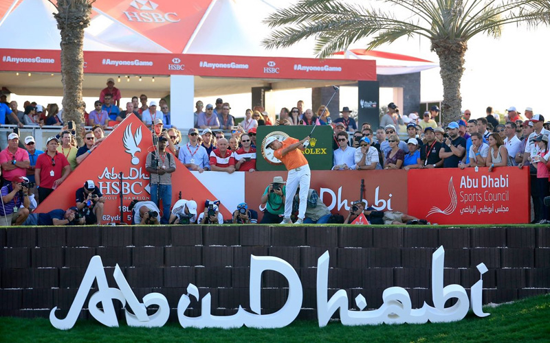 Rickie Fowler. Crédit photo Getty Images, Abu Dhabi Sports Council