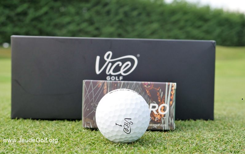 Test balles de golf VICE Pro Soft
