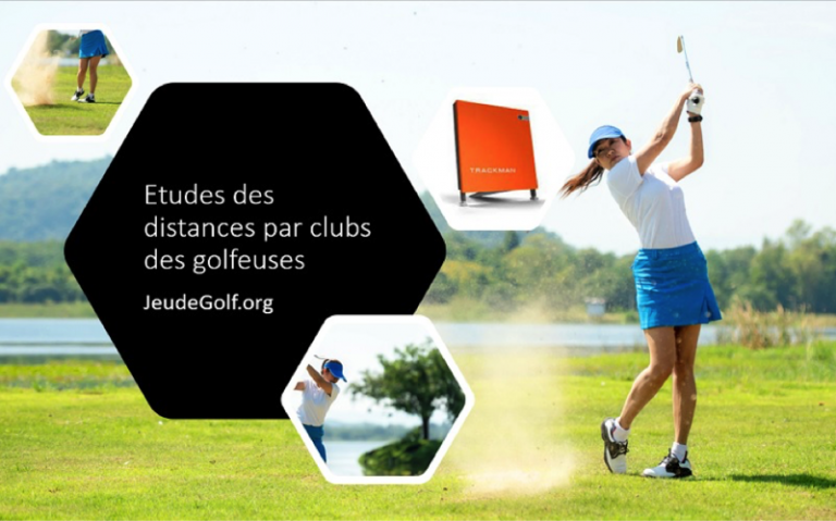 Quelles sont les distances moyennes réelles des golfeuses au niveau amateur ?