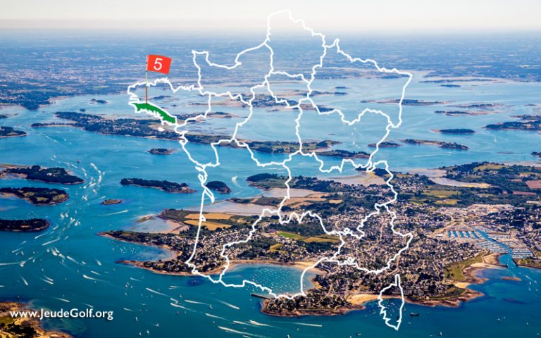 La route des golfs par les côtes. N°5 La Bretagne Sud