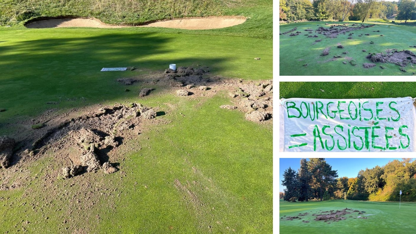 Le parcours du golf de Saint-Cloud a été vandalisé par des activistes