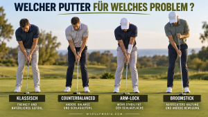 Broomstick, Arm-Lock, Counterbalanced oder klassisch: Welcher Putter löst welches Problem?