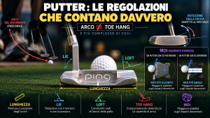 Lunghezza, lie, loft, toe hang e MOI del putter: le regolazioni che contano davvero