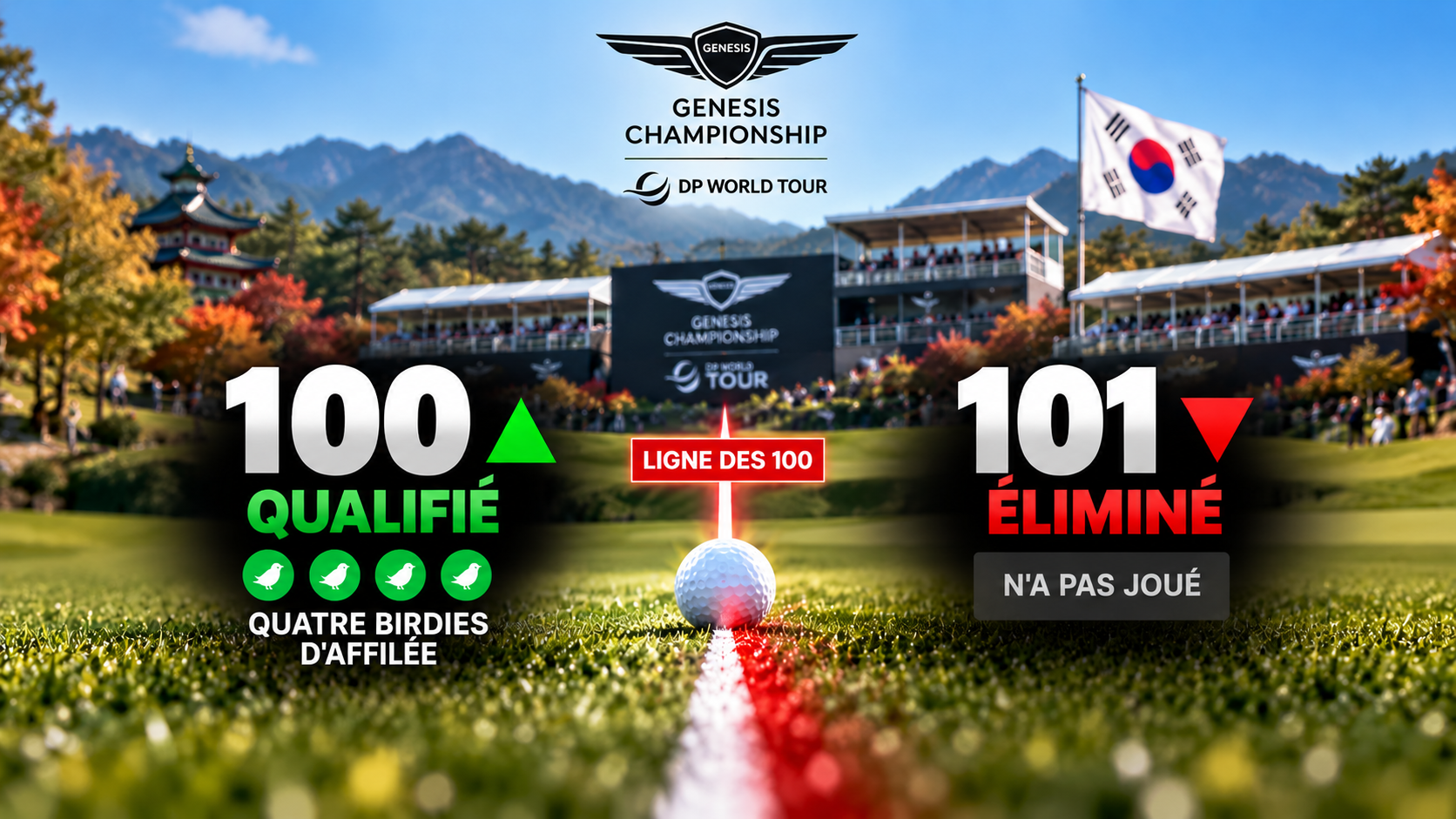 La 100e place de la Race to Dubai marque la limite pour conserver la catégorie 10 du DP World Tour