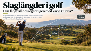 Slaglängder i golf: hur långt slår du egentligen med varje klubba?