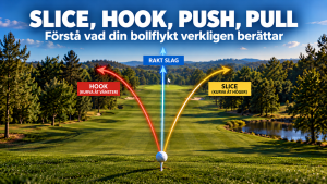 Slice, hook, push, pull: vad bollflykten egentligen avslöjar om träffen