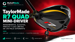 TaylorMade R7 Quad Mini Driver: lo que dicen los datos sobre distancia, tolerancia, reglajes y precio